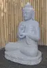  Product image 3 of the product “Seated Buddha, position Dharmachakra, 71 x 56 x 100 cm, riverstone grey ”